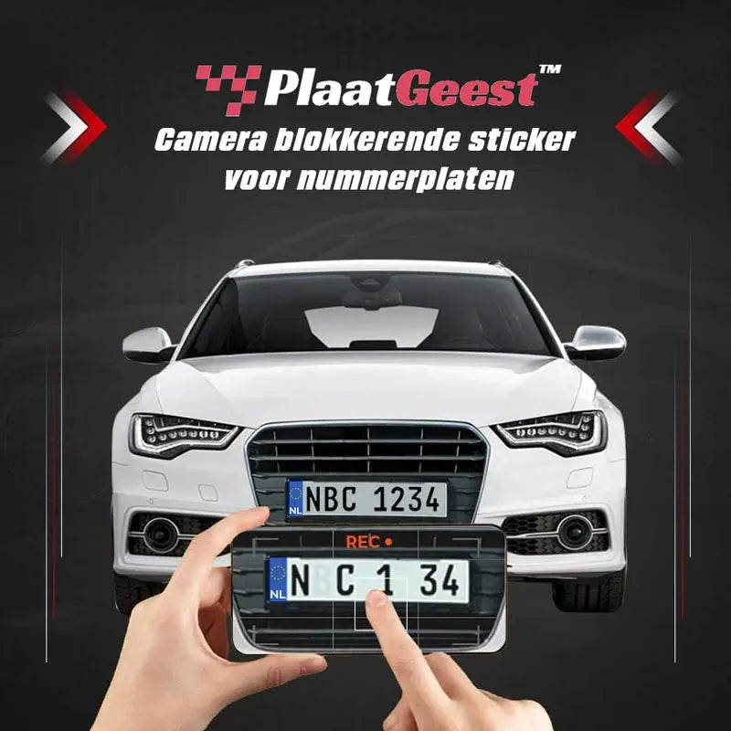 PlaatGeest™ Camera Blokkeerstickers voor nummerplaten | Zeg gedag tegen vekeerstboetes!
