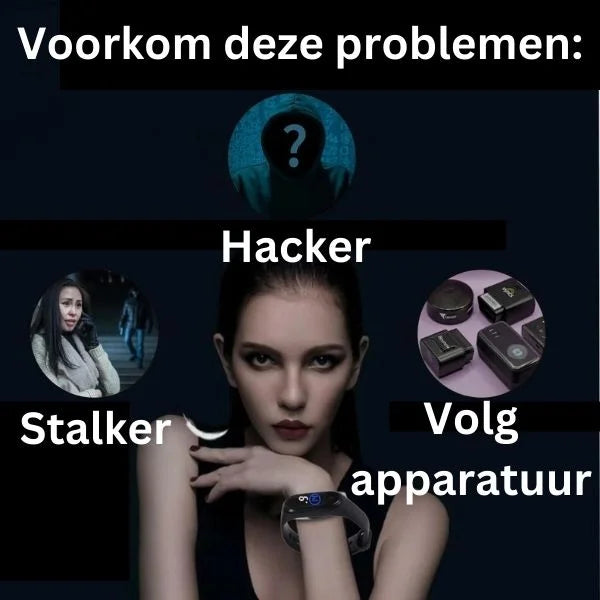SignalBlocker™ Anti-Tracking Smartwatch | Voorkom alle soorten hacks en stalking!