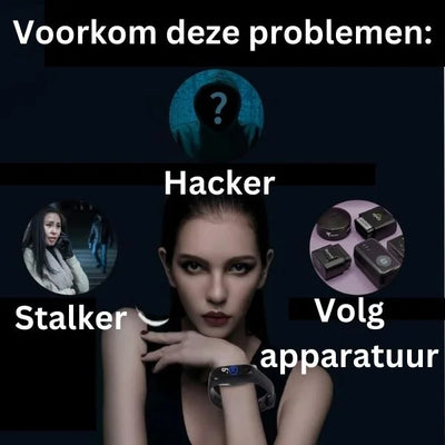 SignalBlocker™ Anti-Tracking Smartwatch | Voorkom alle soorten hacks en stalking!