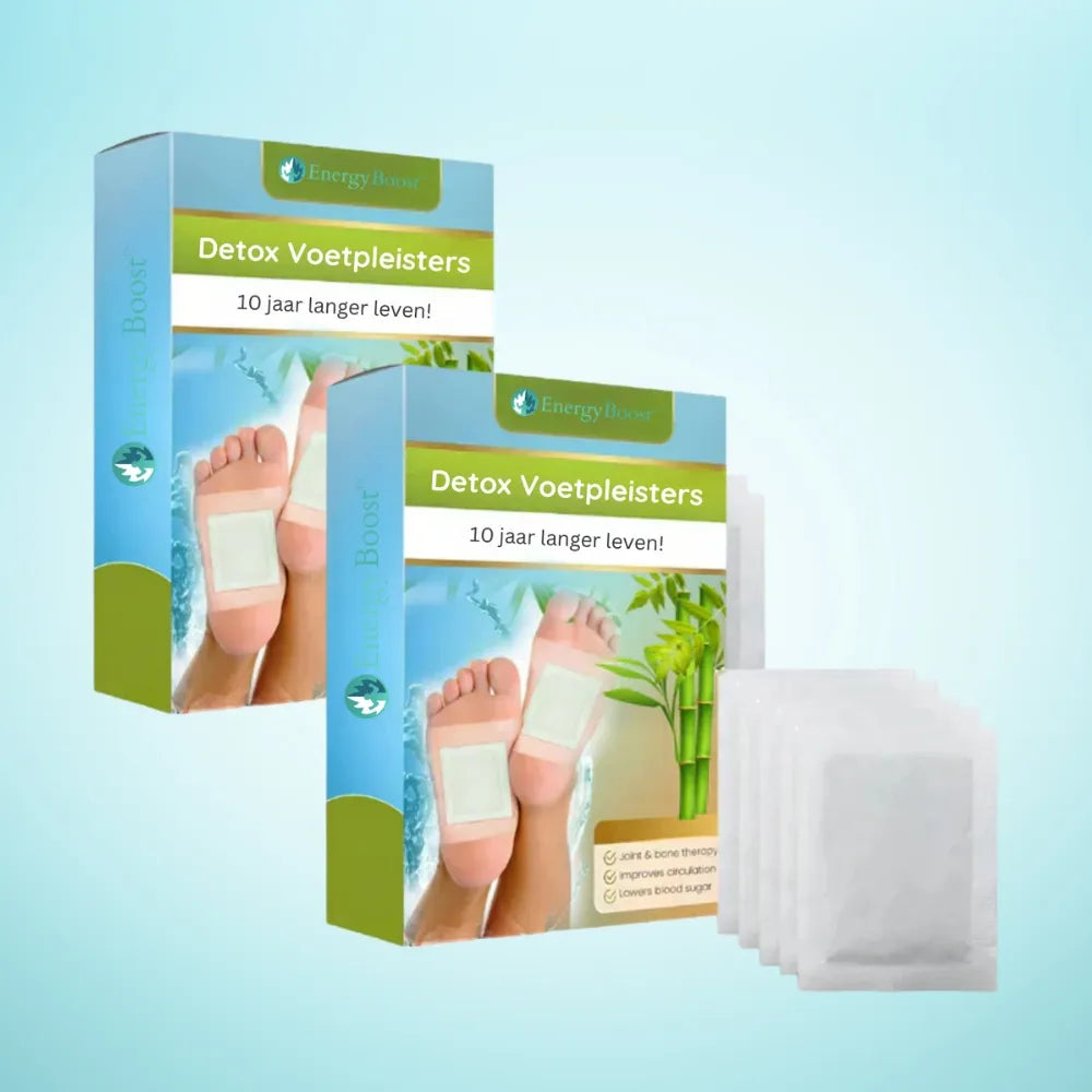 EnergyBoost™ Detox Voetpleisters | Leef voluit en voeg 10 jaar toe aan je leven