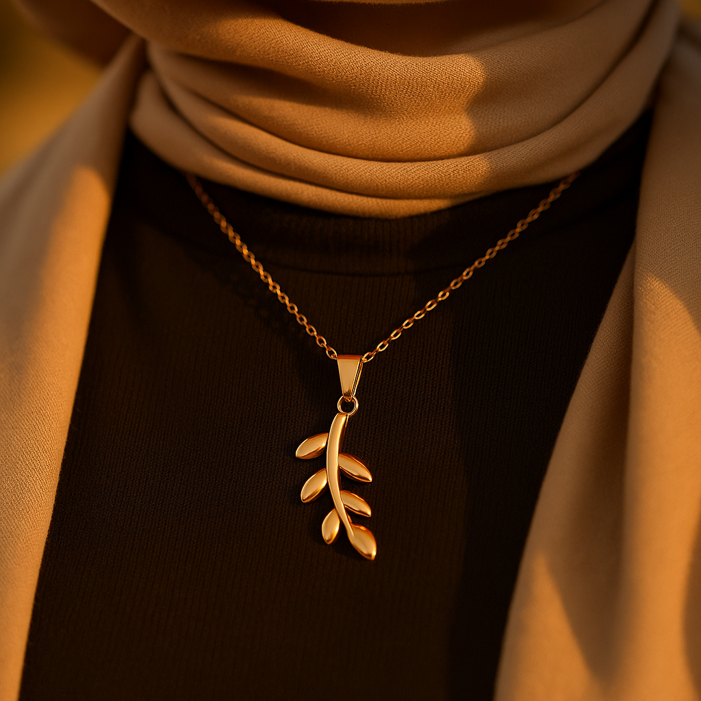 Palestine Olive Branch Necklace