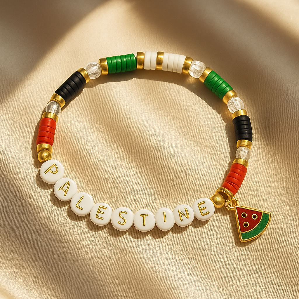 Palestine Gold Bead Bracelet