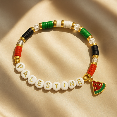 Palestine Gold Bead Bracelet