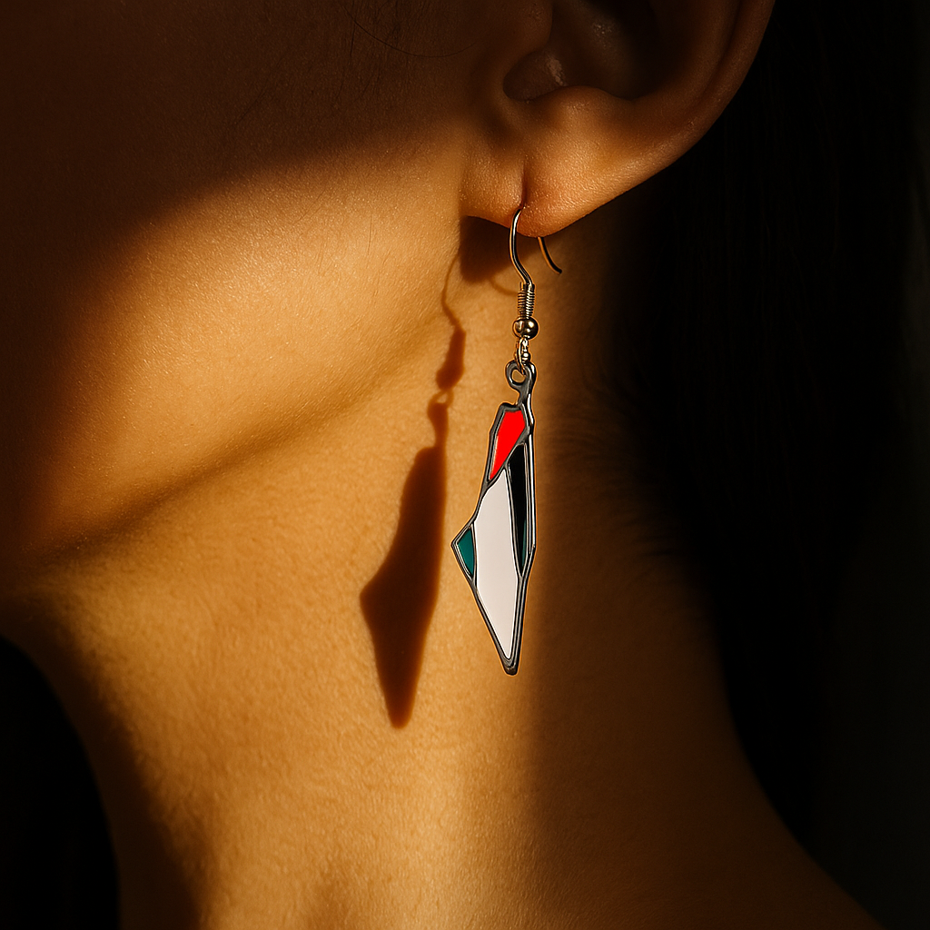 Palestine Map Earrings