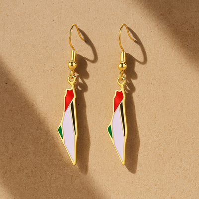 Palestine Map Earrings