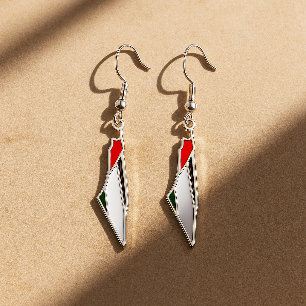 Palestine Map Earrings