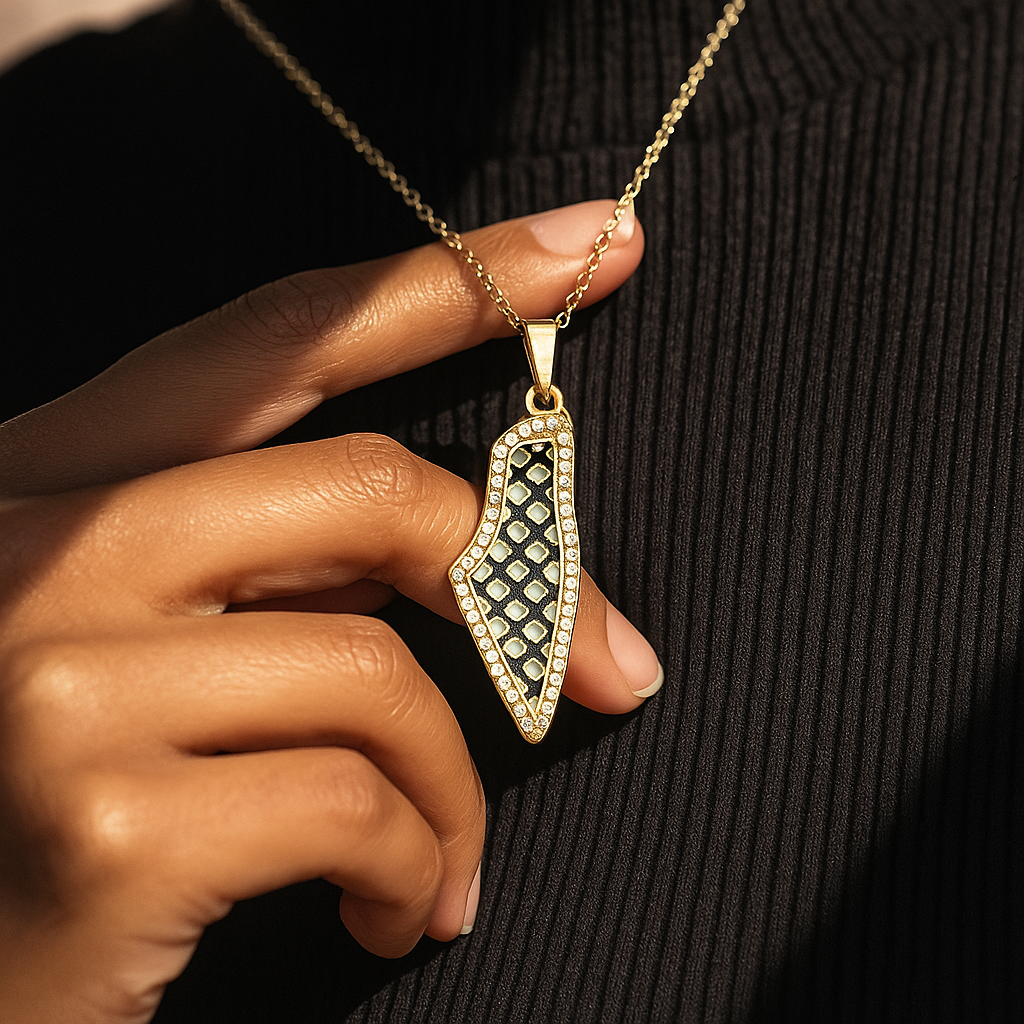 Palestine Keffiyeh Necklace