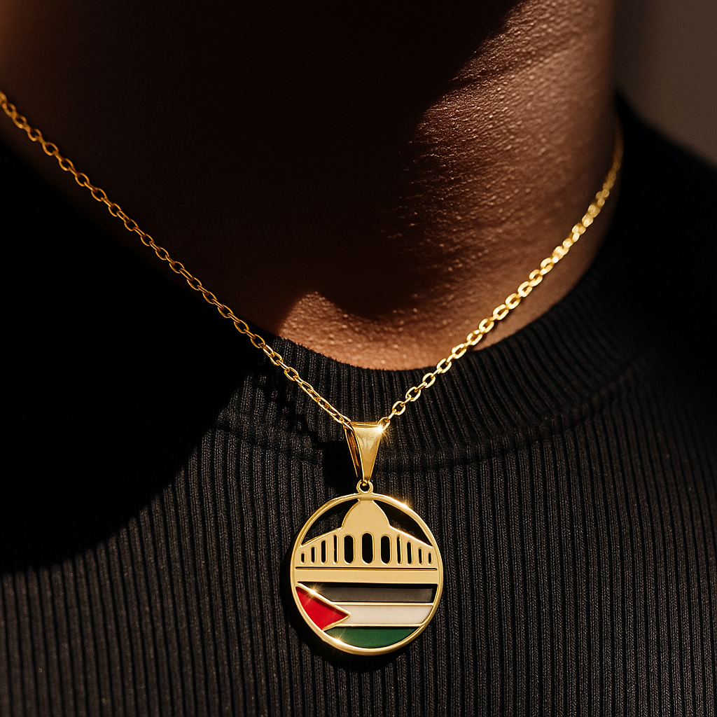 Palestine Mosque Necklace