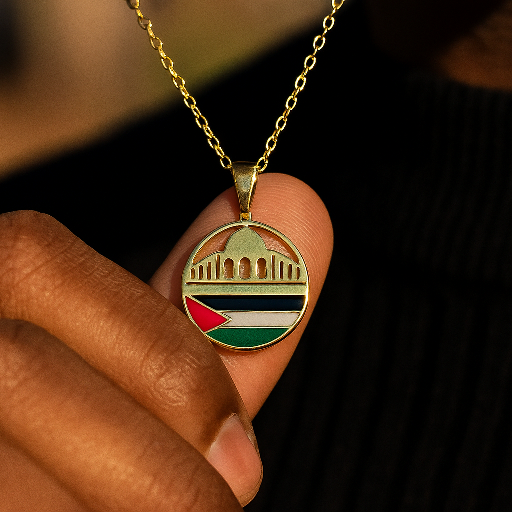 Palestine Mosque Necklace