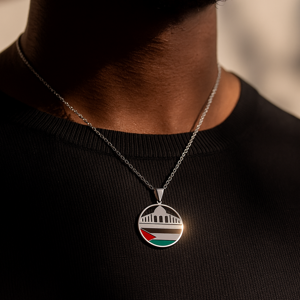 Palestine Mosque Necklace