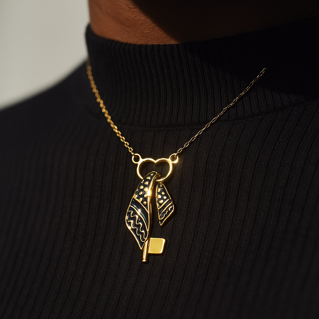 Keffiyeh Key Necklace