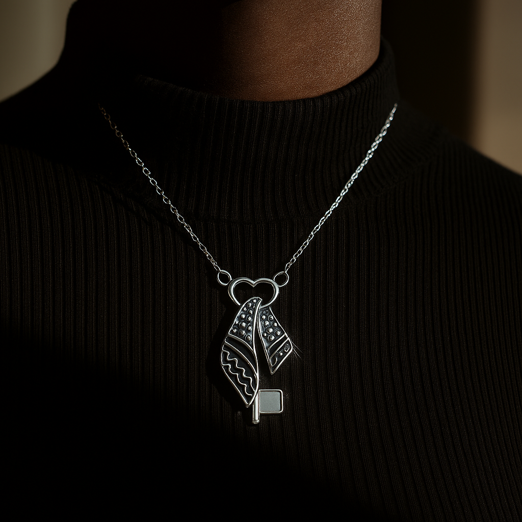 Keffiyeh Key Necklace