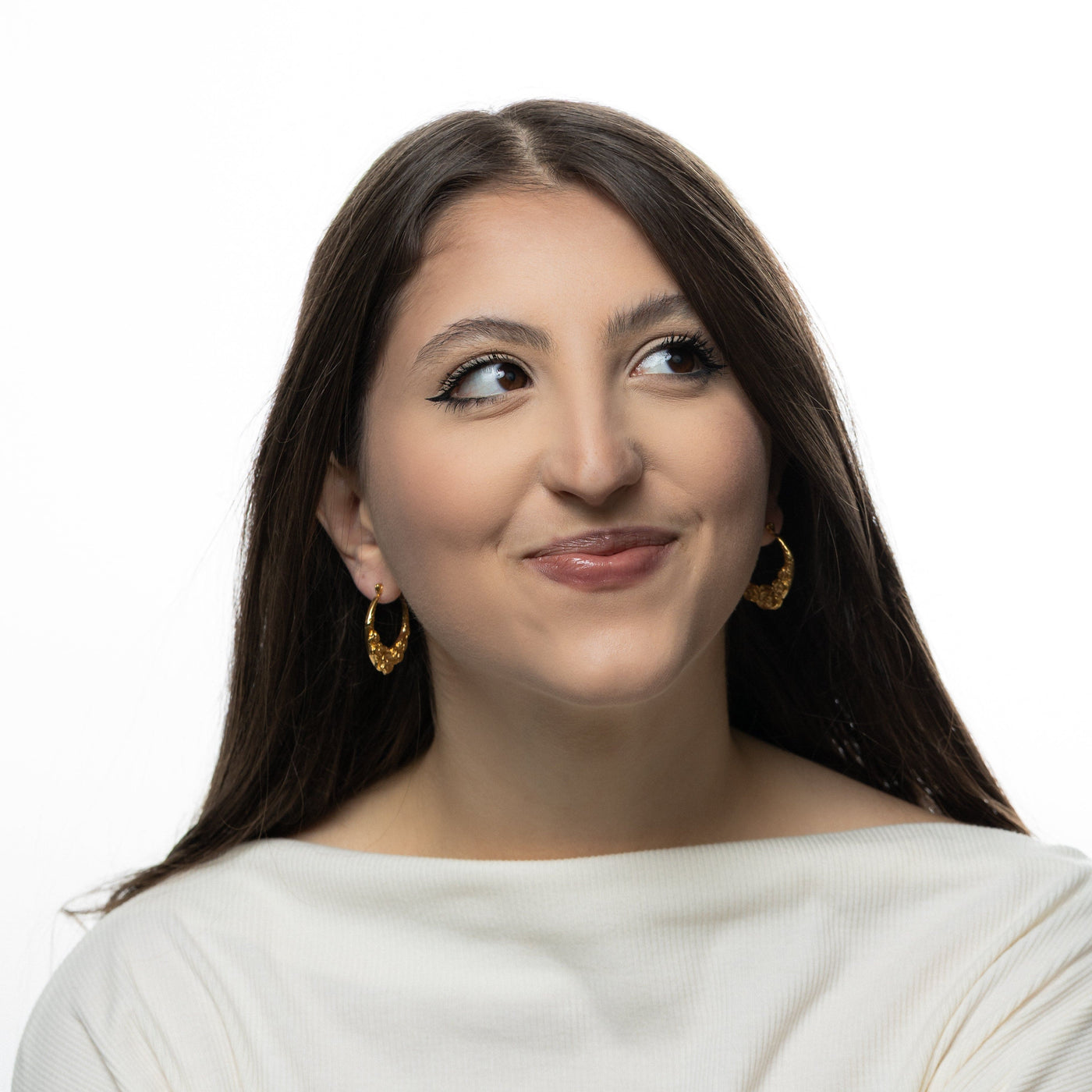 Palestine Poppy Hoops