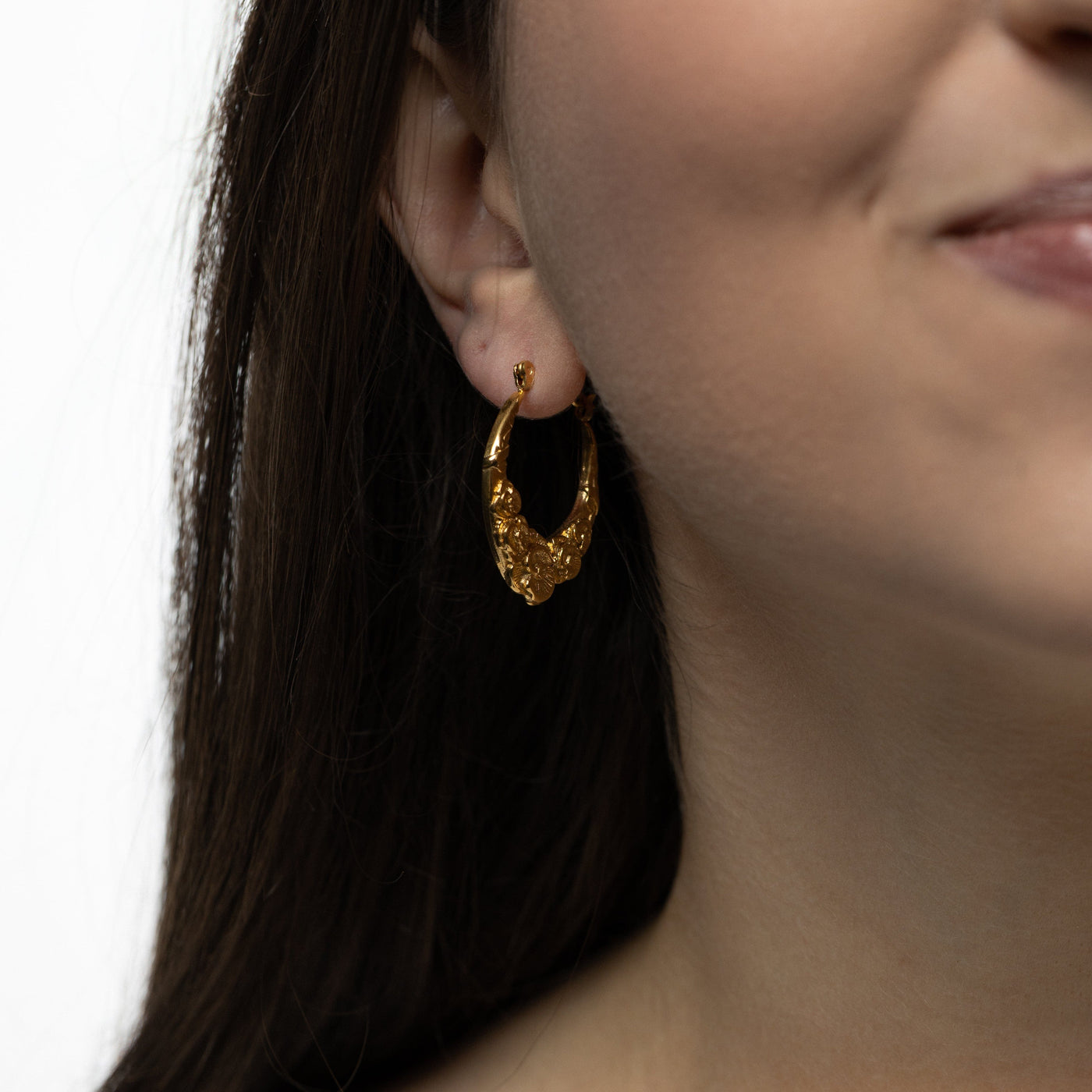 Palestine Poppy Hoops