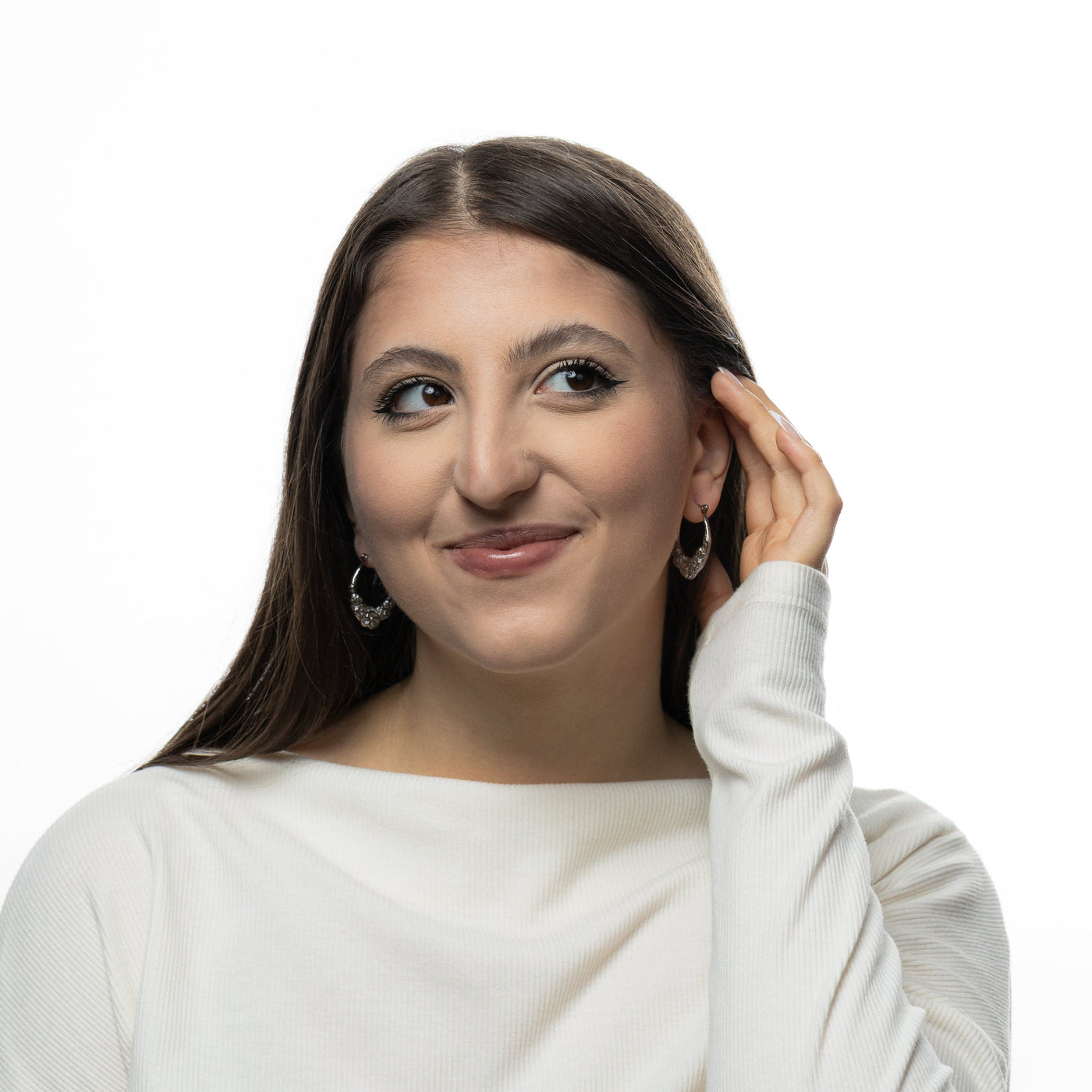 Palestine Poppy Hoops