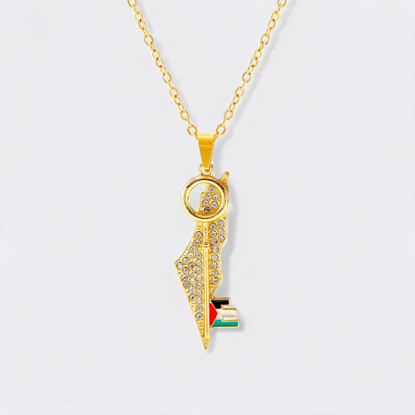 Palestine Key Necklace