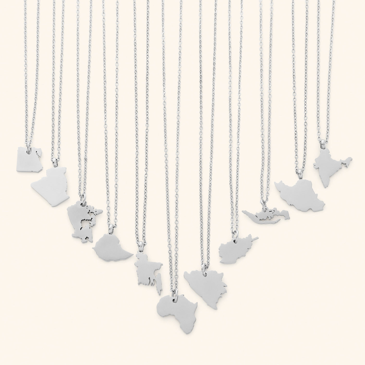Country Map Necklace | Women