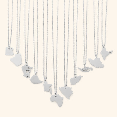 Country Map Necklace | Women