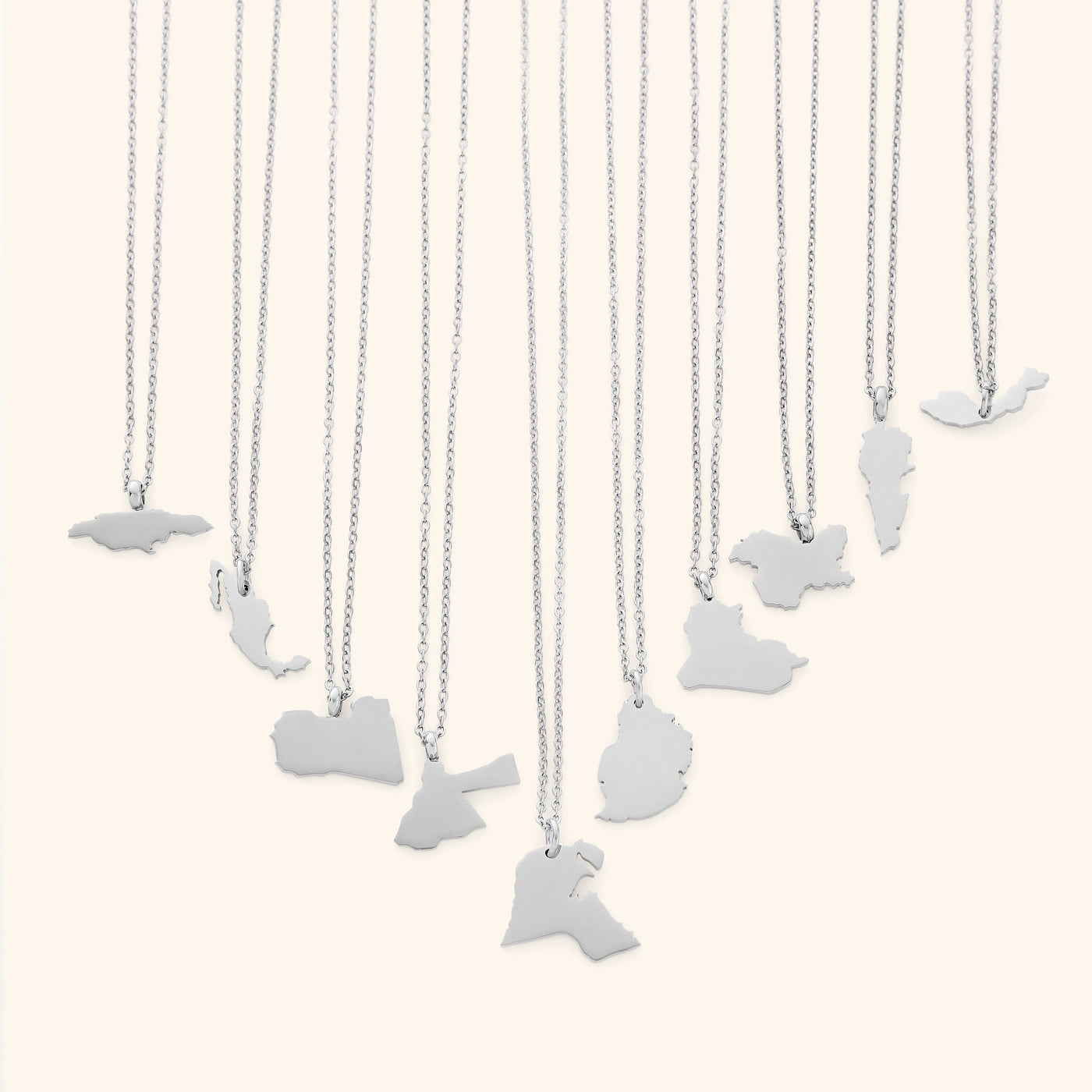 Country Map Necklace | Women