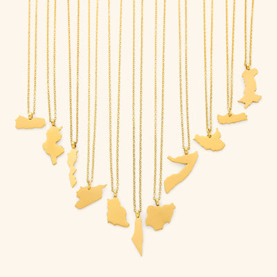 Country Map Necklace | Women