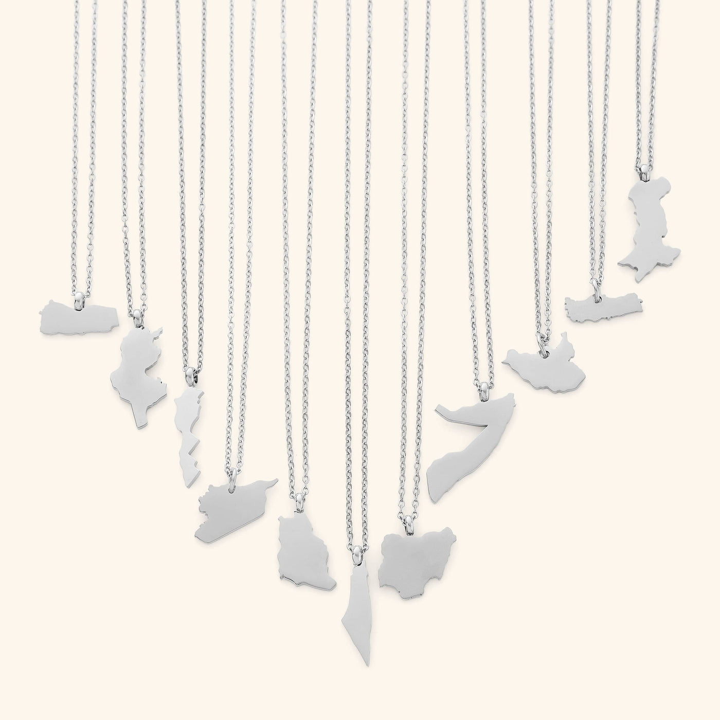 Country Map Necklace | Women