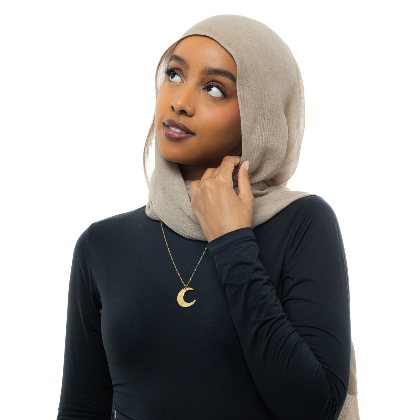 "With Hardship Comes Ease" | Crescent Necklace